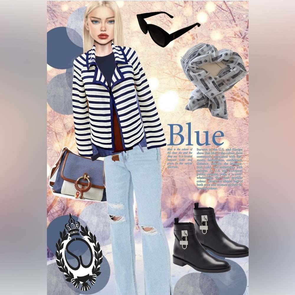 St John Knit Striped Cardigan Jacket Navy & White L Retailed at $899